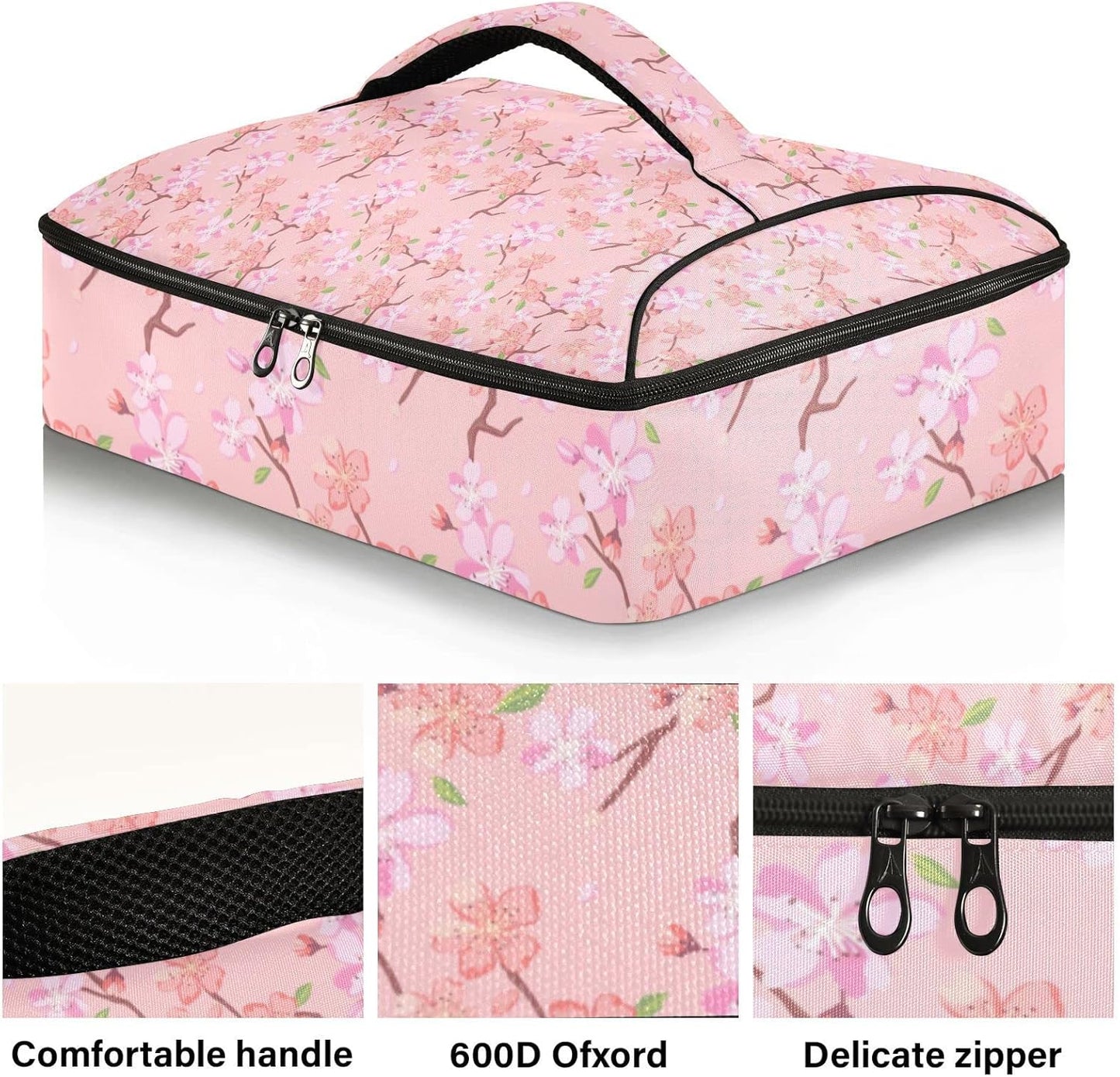 Casserole Carriers for Hot or Cold Food Reusable Casserole Dish Carrier Insulated Thermal Large Capacity Durable Perfect for Party Camping Family Gatherings Yellow Fish