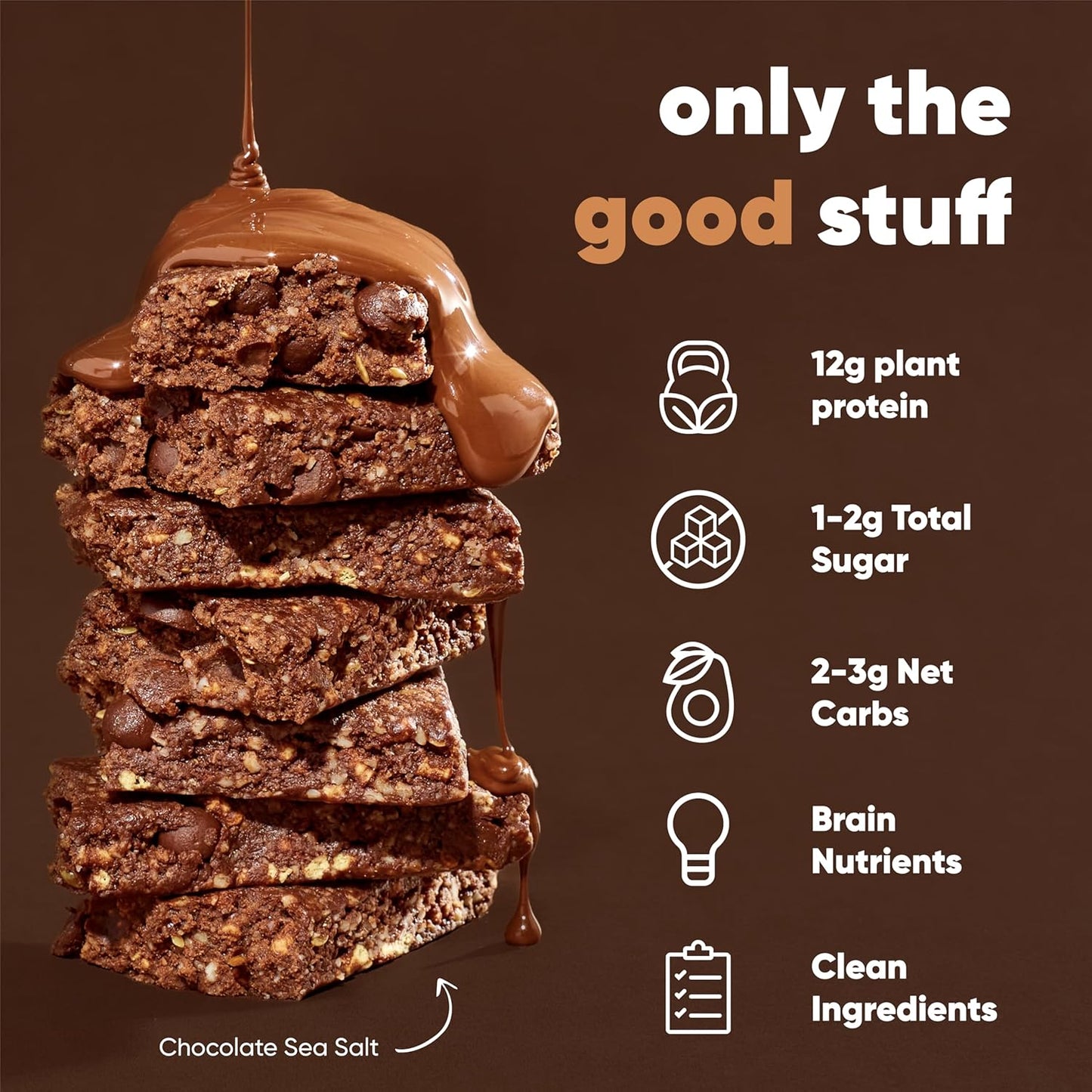 IQBAR Brain and Body Plant Protein Bars - Chocolate & Fruit Variety - 24-Count - Keto, Vegan, Low Carb, High Fiber, Gluten Free, Dairy Free, Low Sugar Snack with Nutrients for Focus, Energy, Meal Replacement
