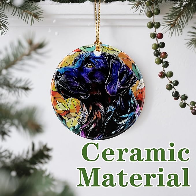 Black Labrador Retriever Ornament, Christmas Ornament – Christmas Tree Decor, Holiday Decoration, Stocking Stuffer, Festive Gift Idea, Gifts for Dog Lover, Dog Owner, Friends, and Family