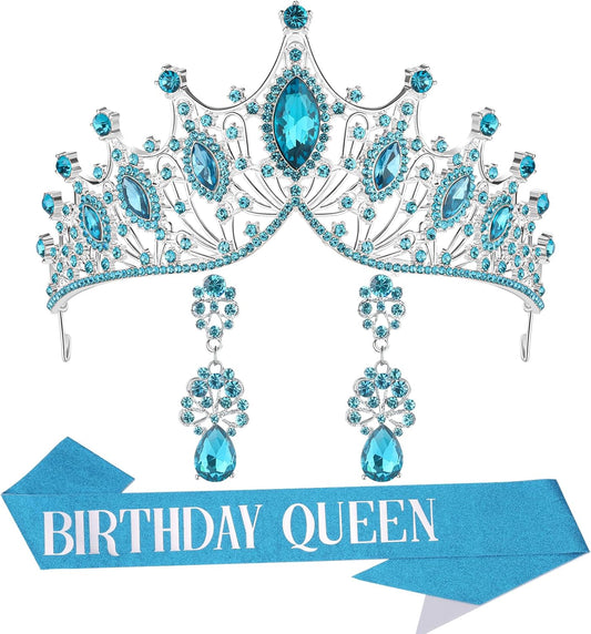 princess tiara，birthday princess gold crown for women，prom queen sash and tiara set， gothic tiaras，belle girl aurora crowns， princess adult woman, black swan