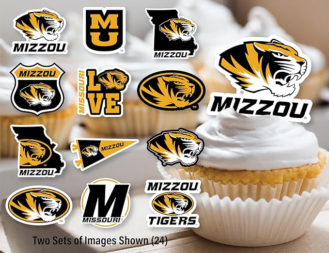 Missouri Party Supplies for Football, Birthday Gift, Graduation Party Banner and Cake Toppers (42 Pieces) (Mizzou Tigers)