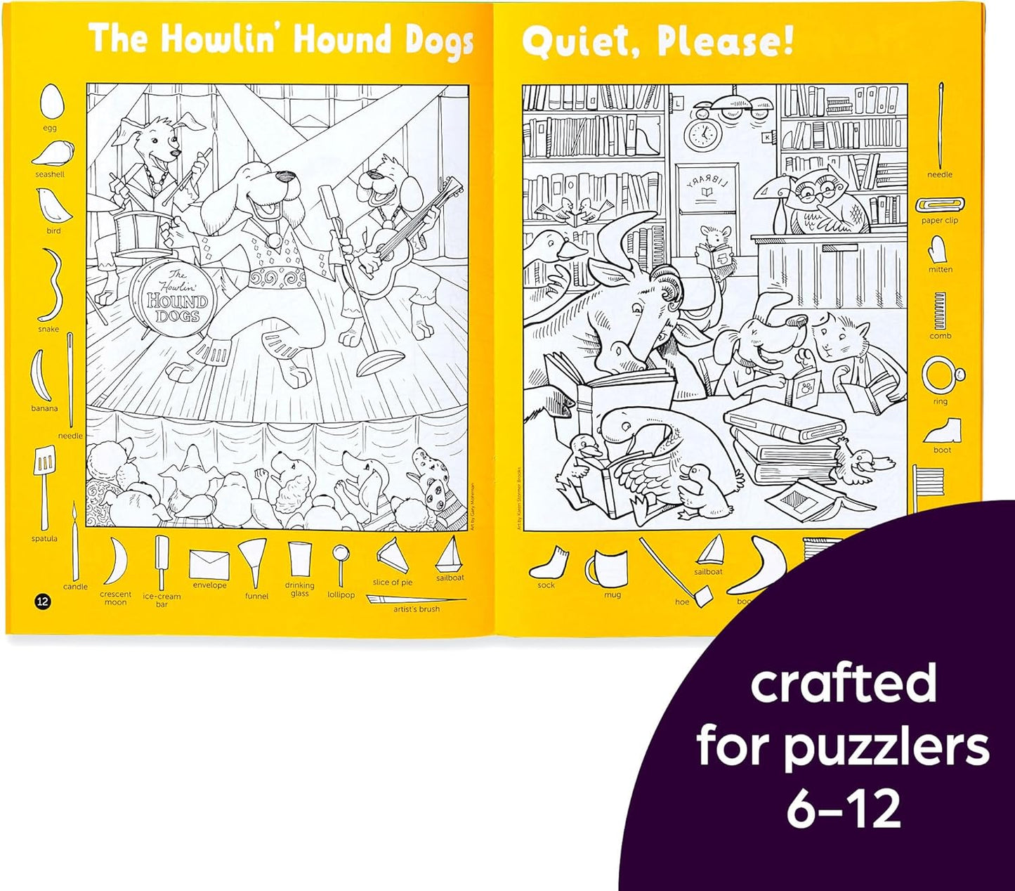 Highlights for Children Hidden Pictures 2023 Activity Books for Kids Ages 6 and Up, 4-Book Set of Travel-Friendly Screen Free Seek and Find Fun, Doubles as Coloring Pages