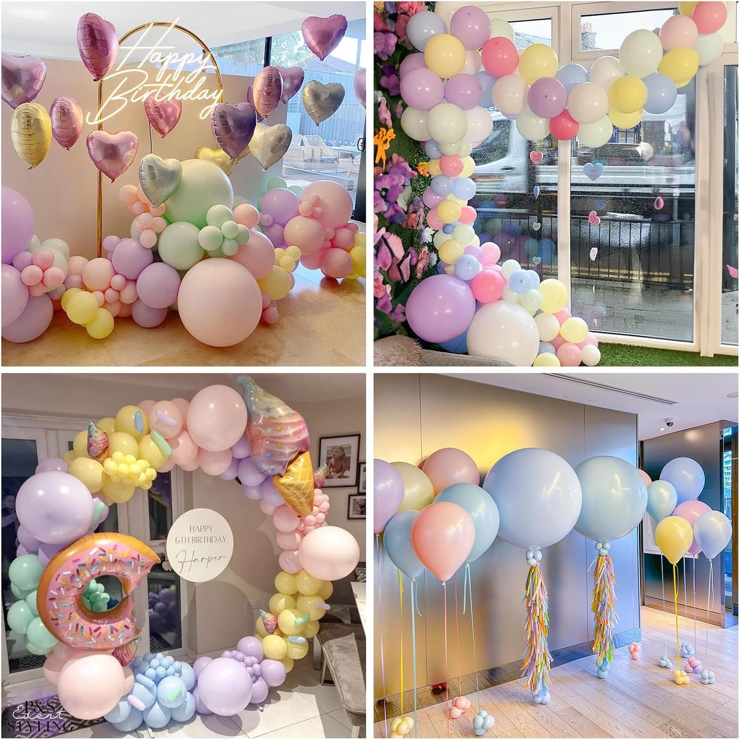 60 PCS Pastel Balloons, 12 Inch Macaron Latex Balloon Pastel Multicolor Party Balloons Assorted Color Rainbow Helium Balloon for Girl Birthday Wedding Anniversary Baby Shower Party Decorations