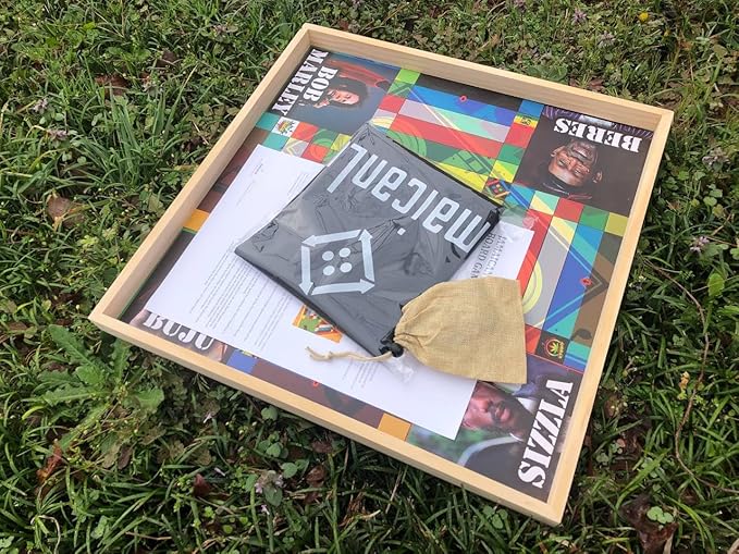 Jamaican Ludo Reggae Legends Edition – 24x24 Oversized Board Game | Unique Family Game for Adults & Friends | Gift for Dad, Mom, or Grandparents | Perfect for Family Game Night & Outdoor Events