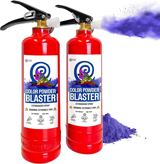 Chameleon Colors Color Blasters, Gender Reveal Fire Extinguisher, Gender Reveal Smoke Bombs, Powder Cannon, Smoke Blaster, War and Holi Color Blaster, 2 Navy Blasters