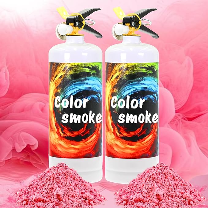 Gender Reveal Fire Extinguisher Large Gender Reveal Smoke 2 Pack Pink Powder for Gender Reveal Party Ideas 2 Pink Smoke for Gender Reveal Boy or Girl Fire Extinguishers Baby Gender Reveal