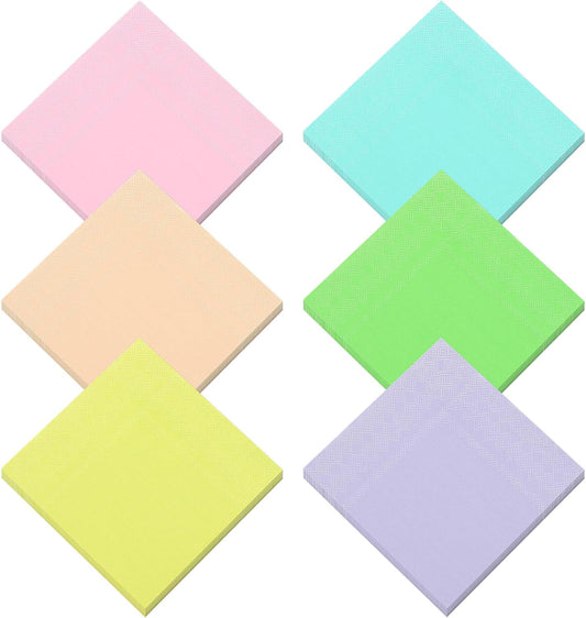 Resinta 120 Pieces Cocktail Napkin Pastel Rainbow Paper Napkins Beverage Luncheon Paper Napkins 2 Ply for Party Favors, 6 Colors