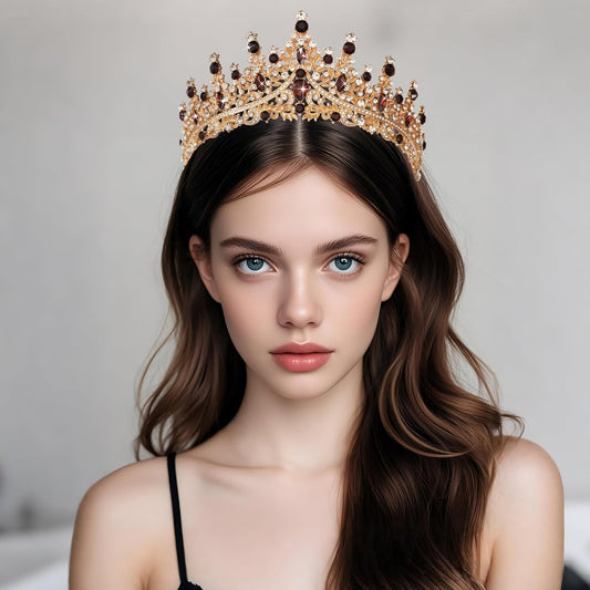 Kamirola Crystal Crowns and Tiaras Headband for Girl or Women Birthday Party Wedding Prom Bridal Halloween Christmas （TR19）