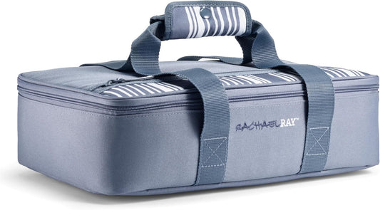 Rachael Ray Lasagna Lugger, Thermal Insulated Casserole Carrier for Hot or Cold Food, Lugger Tote for Potluck, Parties, Picnic, and Cookouts, Fits 9" x 13" Baking Dish