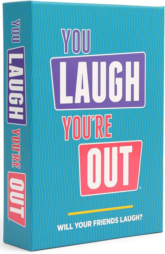 DSS Games You Laugh You're Out [Try Not to Laugh Family Card Game for Adults & Teens | Party Game | 125 Prompt Fun Cards for Family Nights & Parties | Ages 14+]