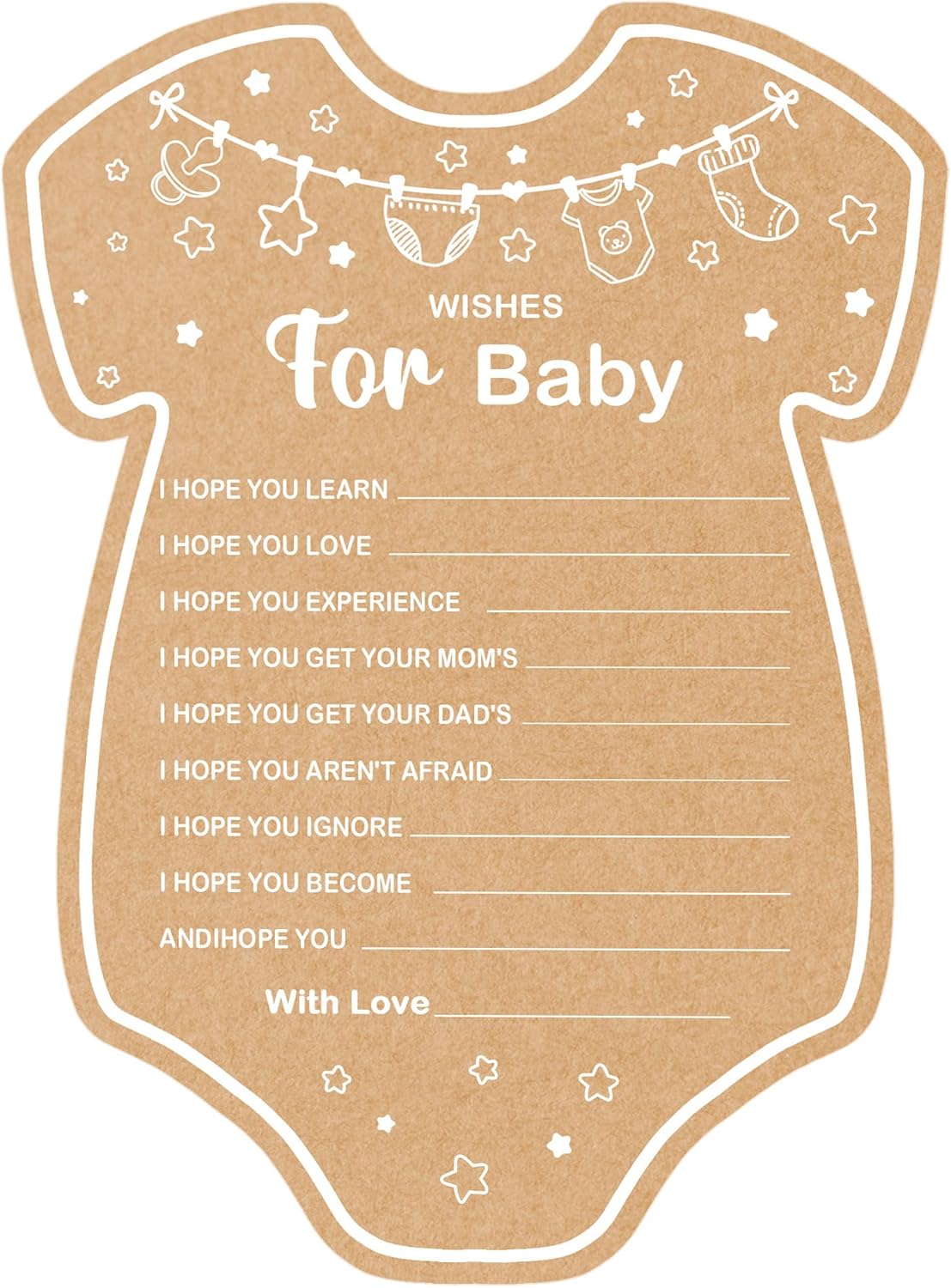 Baby Shower Games, Wishes for Baby, Baby Shower Game, Set of 30 Cards, Baby Games for Baby Shower, Baby Shower Decorations, Baby Shower Ideas