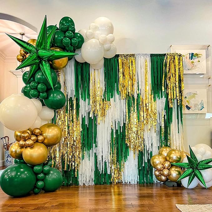 Dark Green Balloons 12 inch, Forest Green Latex Balloon 50pcs Party Balloons for Christmas Jungle Football Tropical Safari Birthday Party Decorations