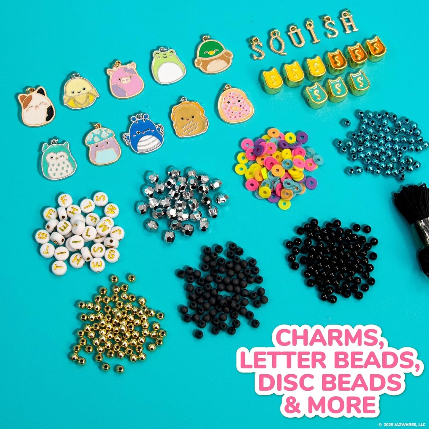 Horizon Group USA Original Squishmallows Bracelet Design Set, Cute & Friendship Bracelet Kit, Jewelry Making Kit, Charm Bracelet Making Kit, Beading & Jewelry Making, Friendship Bracelet Making Kit