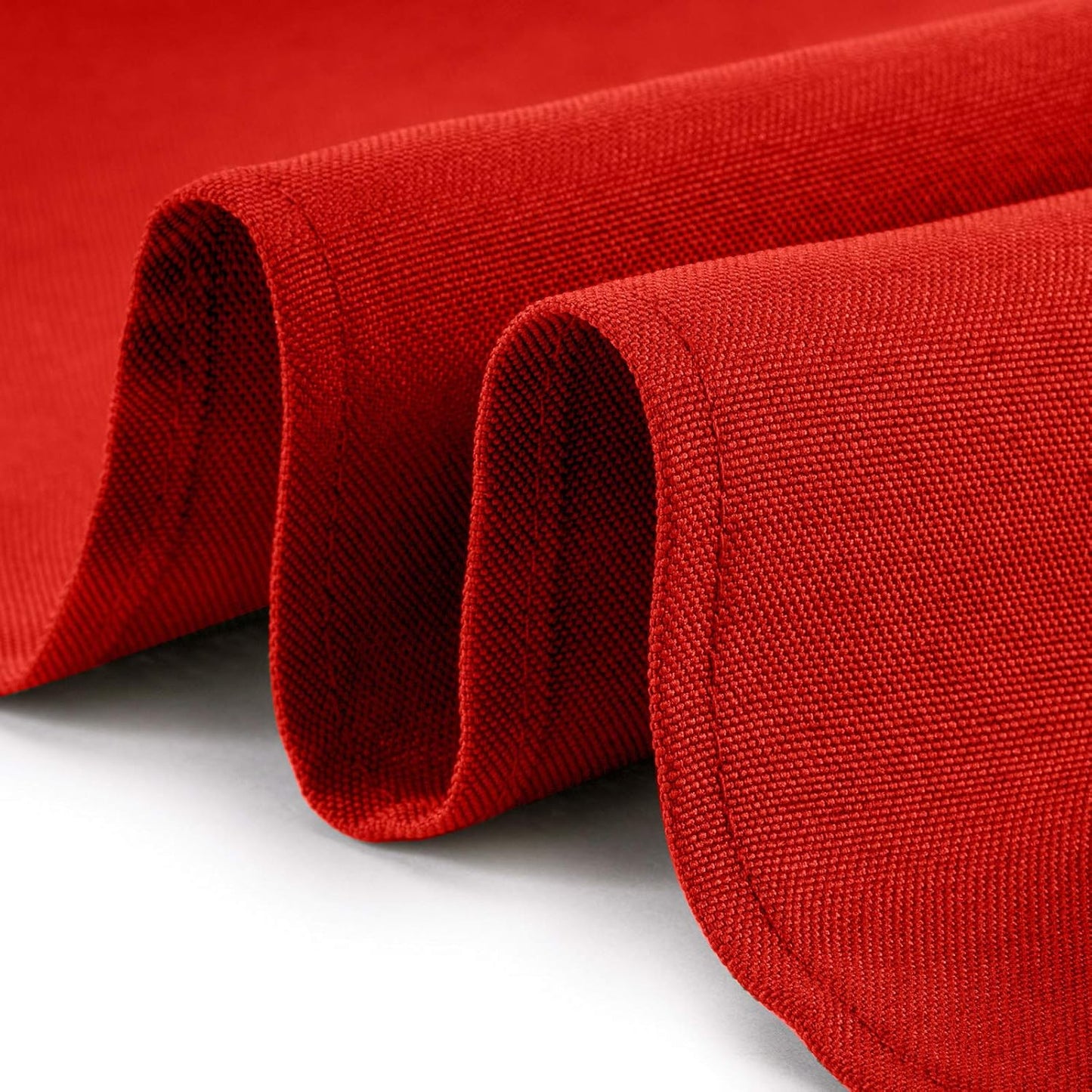 Lann's Linens - 90" x 156" Premium Tablecloth for Wedding/Banquet/Restaurant - Rectangular Polyester Fabric Table Cloth - Red
