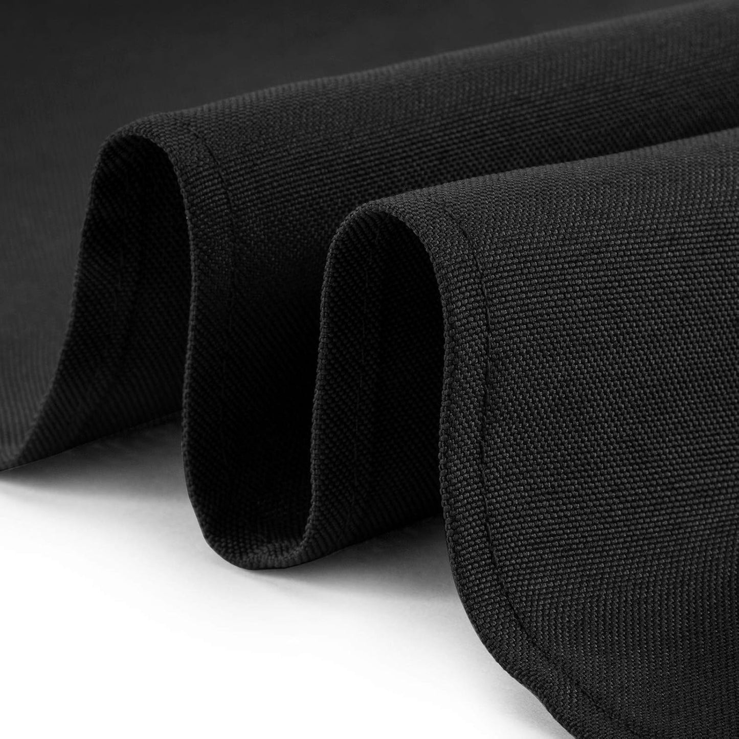 Lann's Linens - 70" x 120" Premium Tablecloth for Wedding/Banquet/Restaurant - Rectangular Polyester Fabric Table Cloth - Black