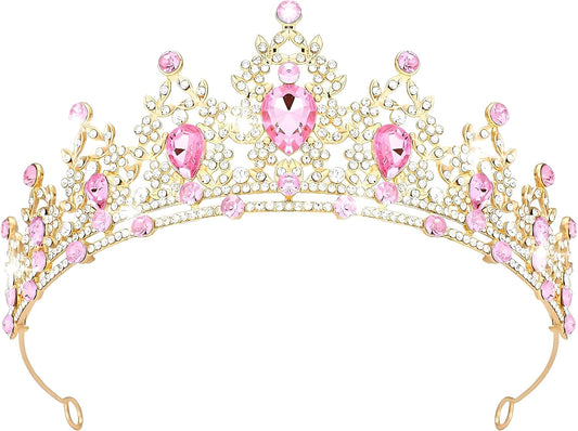 Crown Tiara for Women Queen Crown Rhinestone Wedding Crowns Birthday Tiara Women's Hair Accessories Costume Party Halloween Decor Prom Gifts