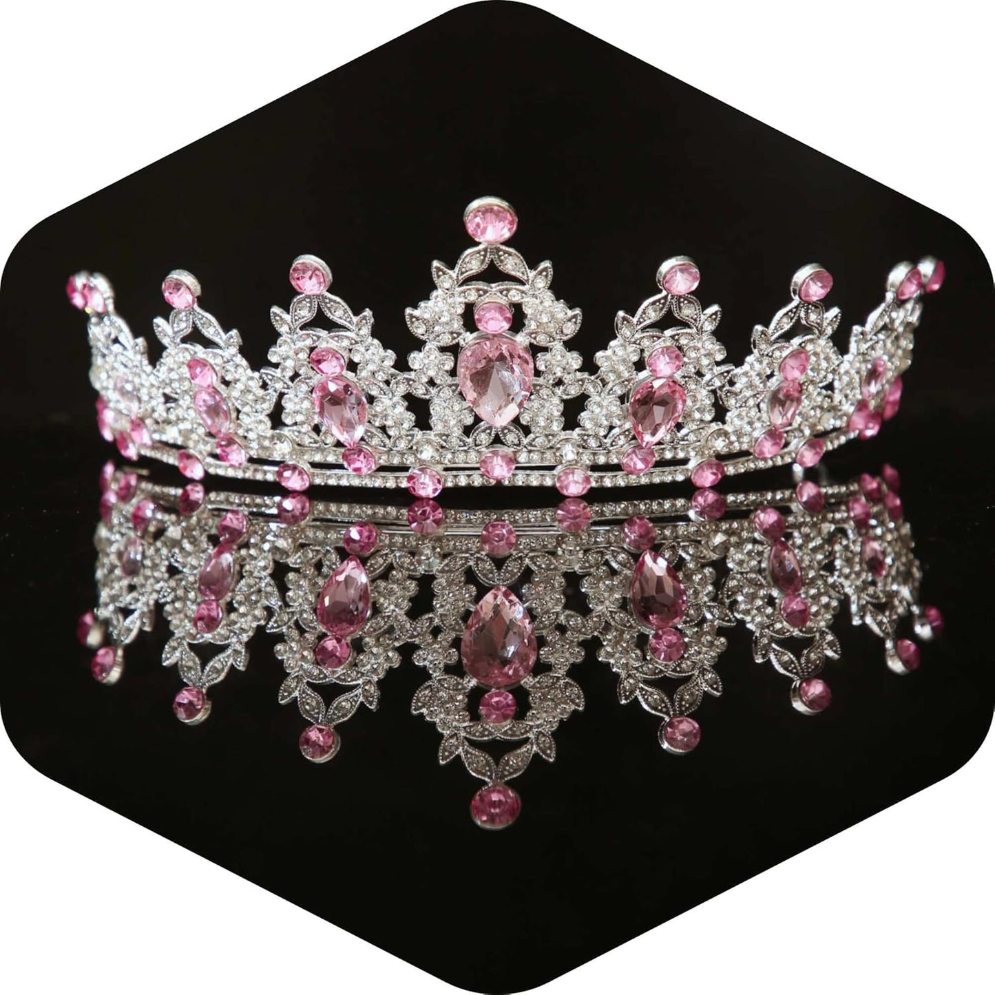 Crystal Tiaras and Crowns for Women - Wedding and Birthday Party Princess Crown Hair Accessories For Wedding, Prom, Pageant Celebration Party A3