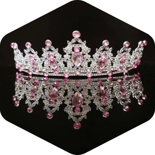 Crystal Tiaras and Crowns for Women - Wedding and Birthday Party Princess Crown Hair Accessories For Wedding, Prom, Pageant Celebration Party A3