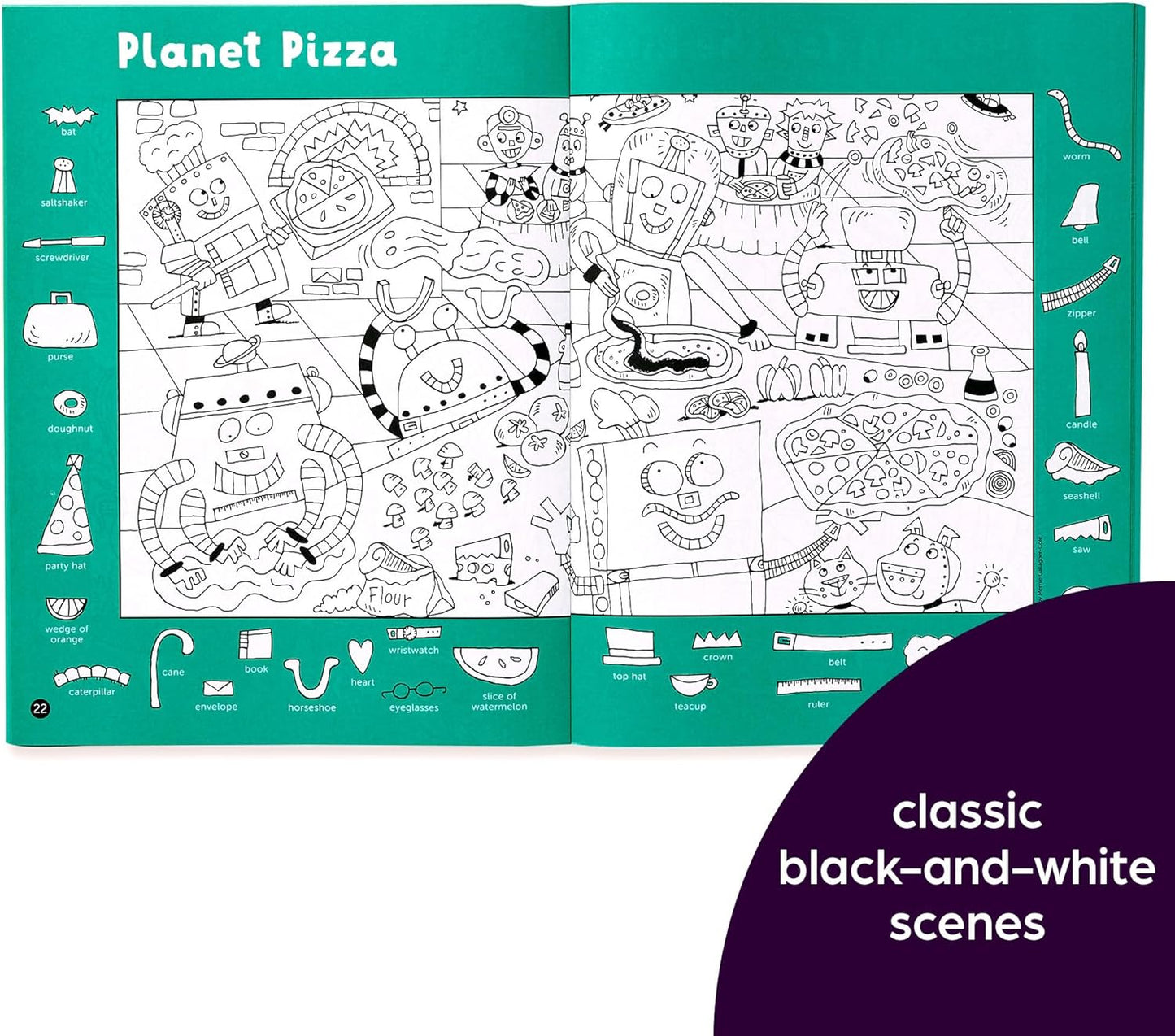Highlights for Children Hidden Pictures 2023 Activity Books for Kids Ages 6 and Up, 4-Book Set of Travel-Friendly Screen Free Seek and Find Fun, Doubles as Coloring Pages