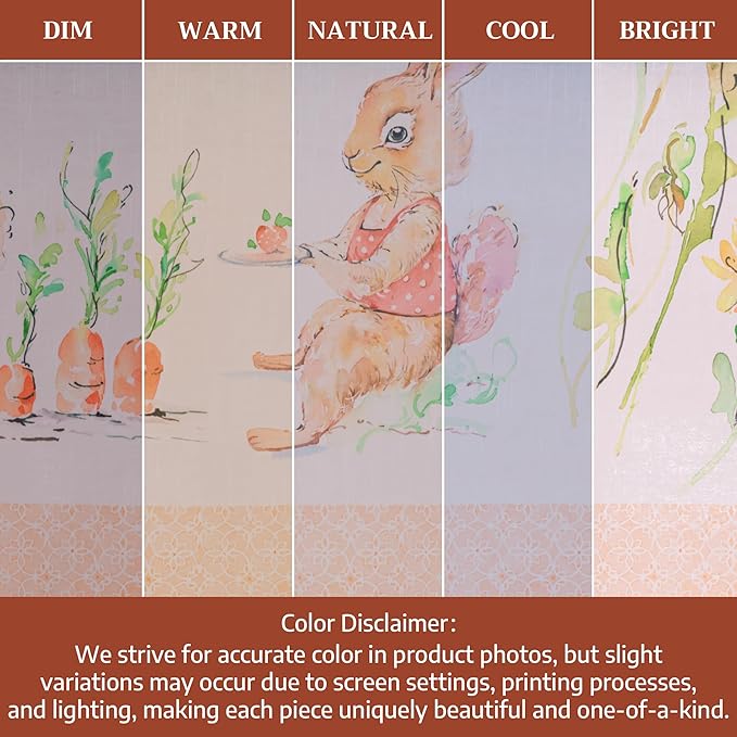 Maison d' Hermine Table Cloth Rectangle Table 100% Cotton 70 x 120 Inches Tablecloth Reusable Decorative for Dining Room Farmhouse Home Valentines Day Decorations Spring Summer - Bunny Party