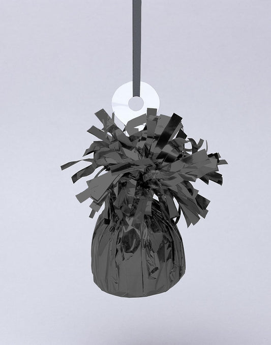 Black Foil Balloon Weight (4.5" x 2.25") 1 Count, Adorable Party Essential For Parties & Events