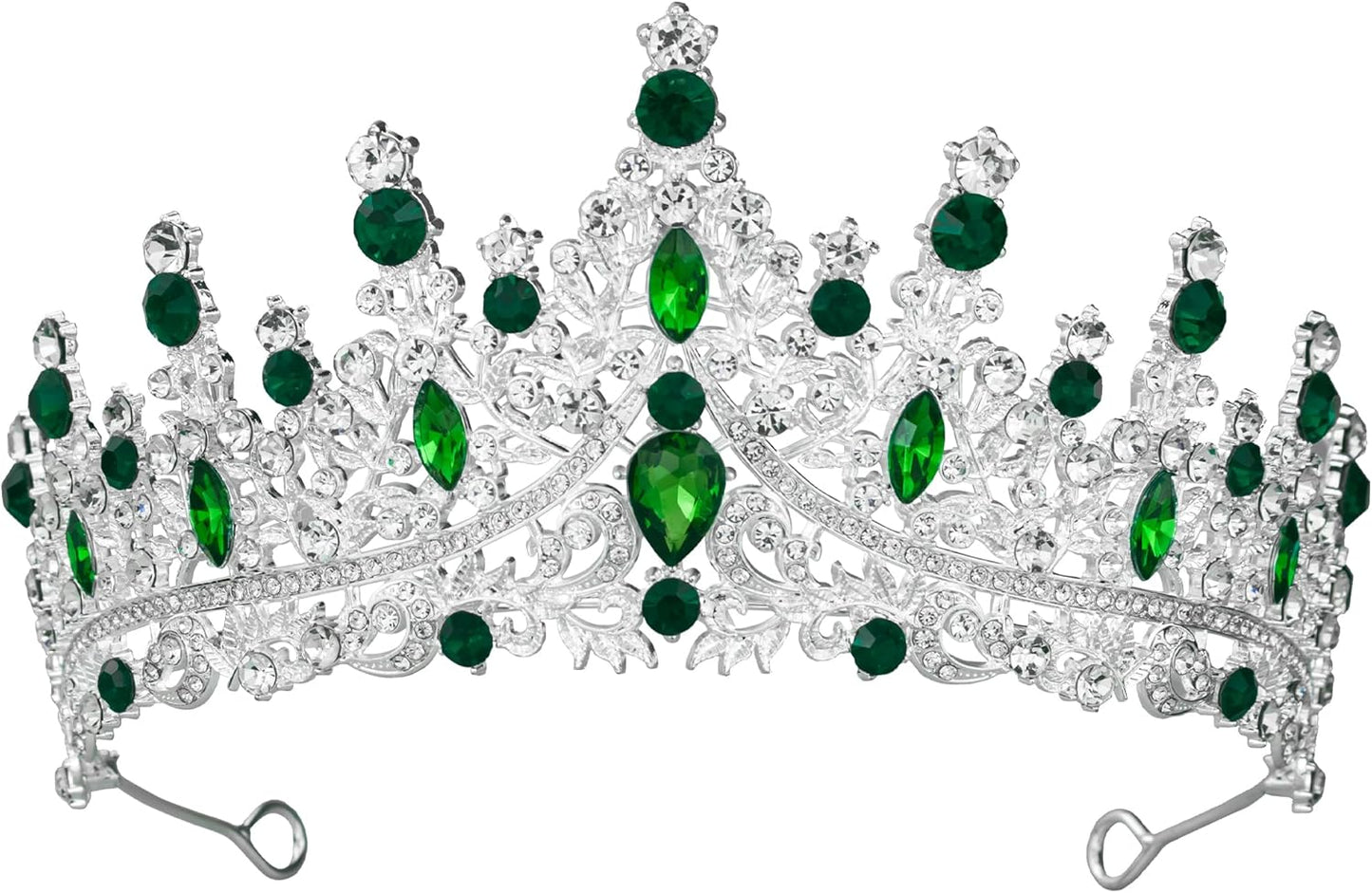 Tiaras and Crowns for Women Crystal Princess Tiaras Rhinestone Queen Crowns For Wedding Bridal Birthday Prom Pageant Party (Tiara 100)
