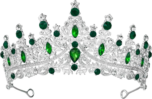 Tiaras and Crowns for Women Crystal Princess Tiaras Rhinestone Queen Crowns For Wedding Bridal Birthday Prom Pageant Party (Tiara 100)