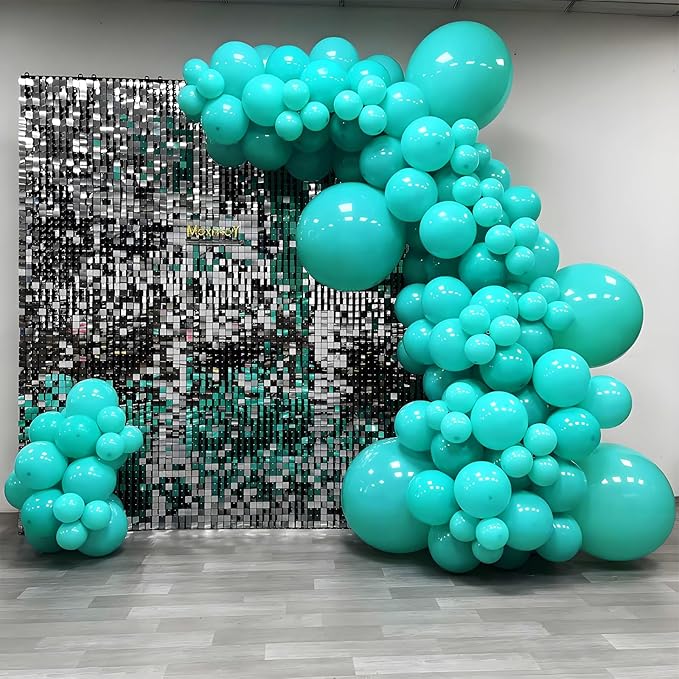 Teal Balloons 12 inch, Turquoise Latex Balloons 50pcs Party Balloons for Birthday Wedding Baby Shower Gender Reveal Bridal Birthday Party Decorations