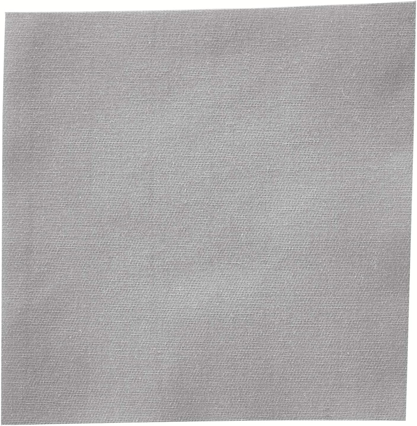 Signature Napkins 100% Cotton Cocktail Napkin, 50-Pack, 4.5" x 4.5", Grey, Gray