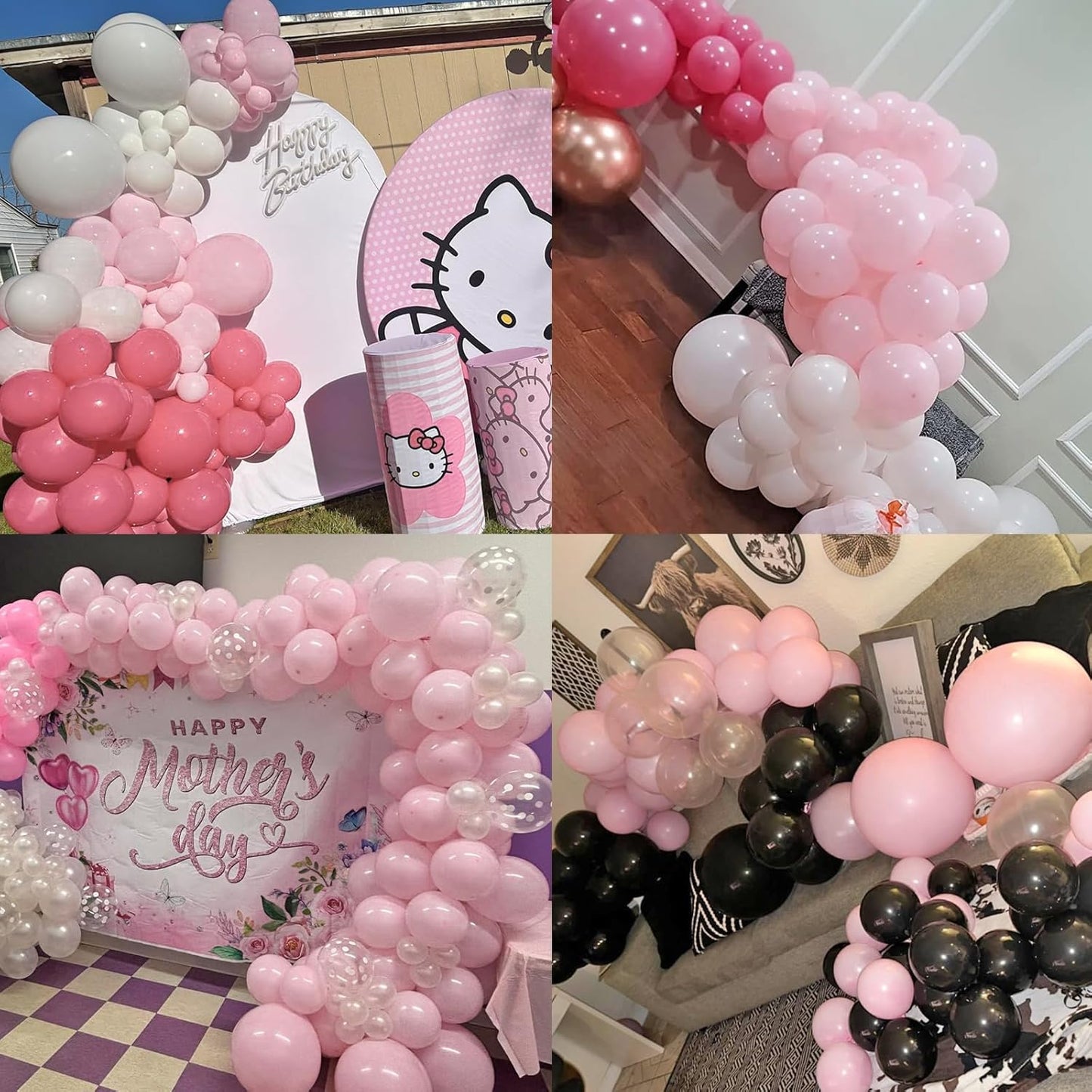 50pcs Pink Balloons, 12inch Light Pastel Pink Balloon for Birthday Party Baby Shower Wedding Anniversary Valentine’s Decoration (With Ribbon & Glue)