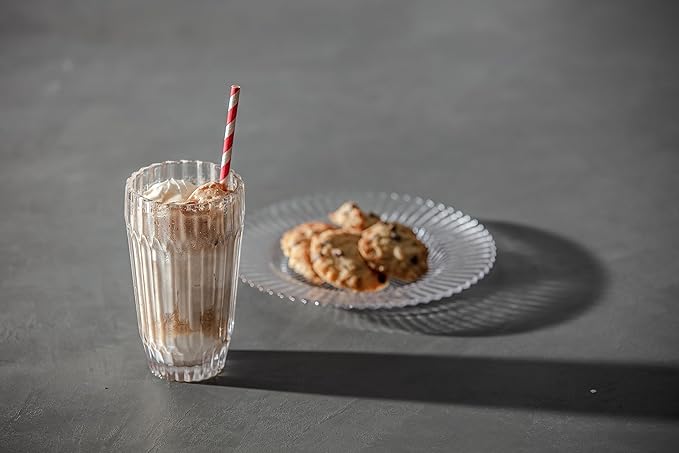Fortessa Archie Glass Salad/Dessert Plate, 8.5 Inch, Clear