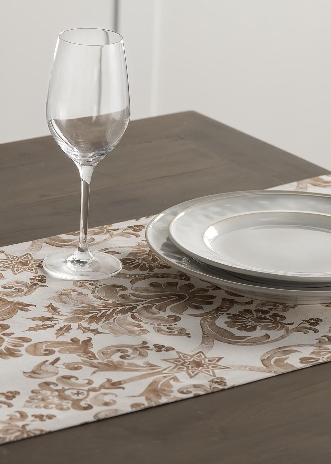 Maison d' Hermine Table Runner 100% Cotton Single Layer Table Runners 60 inches Long for Thanksgiving Christmas Decorations Home Kitchen Dining Party Wedding (Allure, 14.5" x 60")