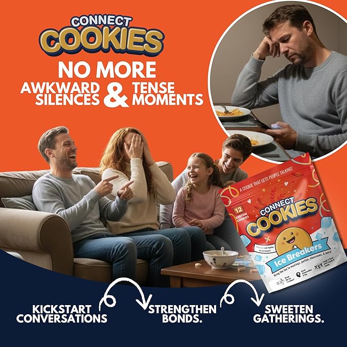 Connect Cookies – Icebreaker Fortune Cookies for Team Building, Meetings & Events | Fun Conversation Starters for Work, Parties, and Offsites