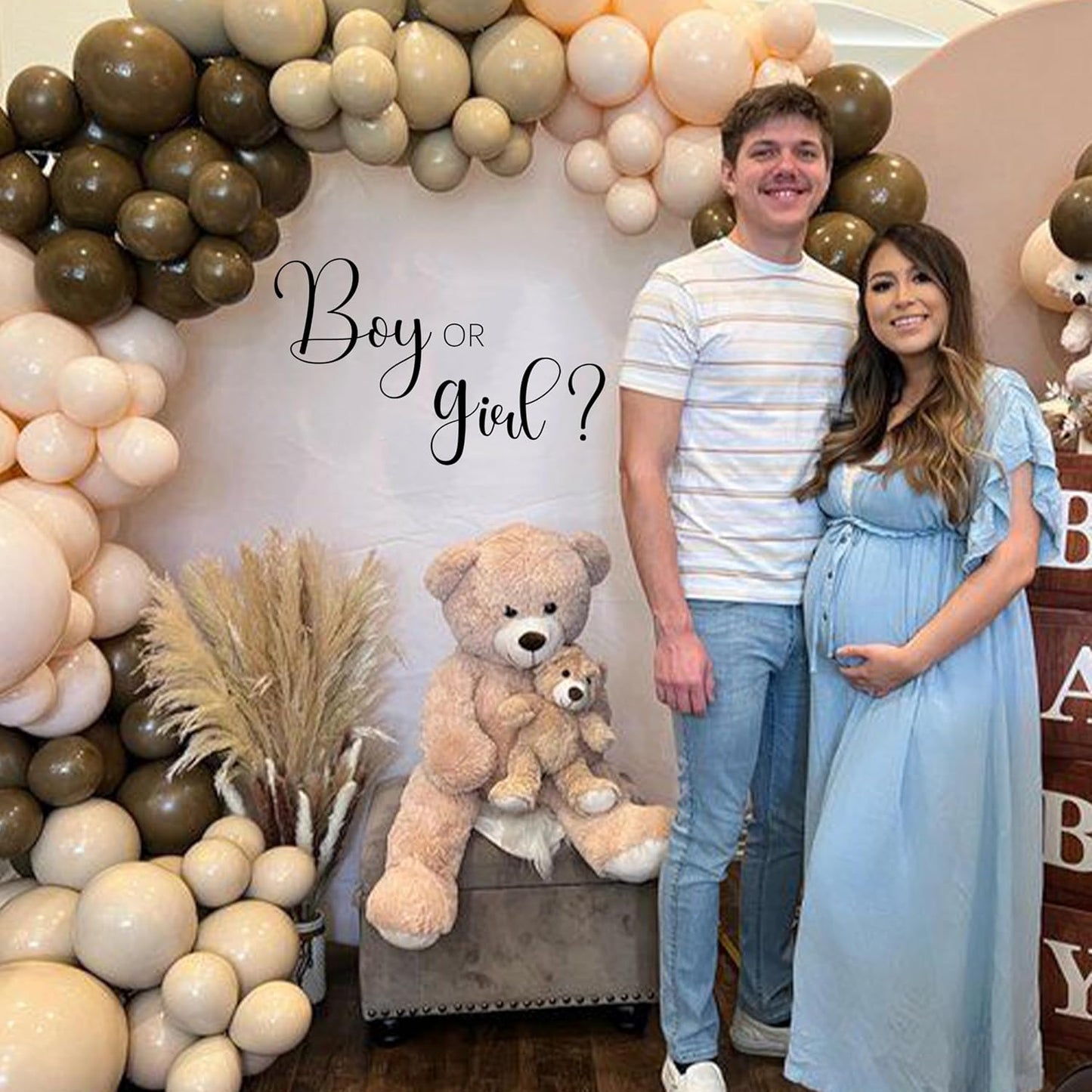 Boy Or Girl Decal - Baby Shower, Gender Reveal Party Decoration Supplies Wall Stickers, Boy Or Girl Sign Balloon Arch and Party Backdrop Decoration Wall Decals