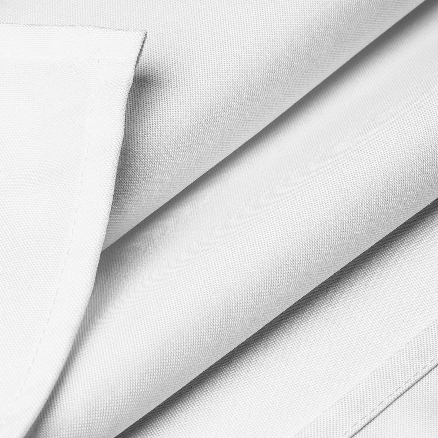 Lann's Linens - 60" x 102" Premium Tablecloth for Wedding/Banquet/Restaurant - Rectangular Polyester Fabric Table Cloth - White