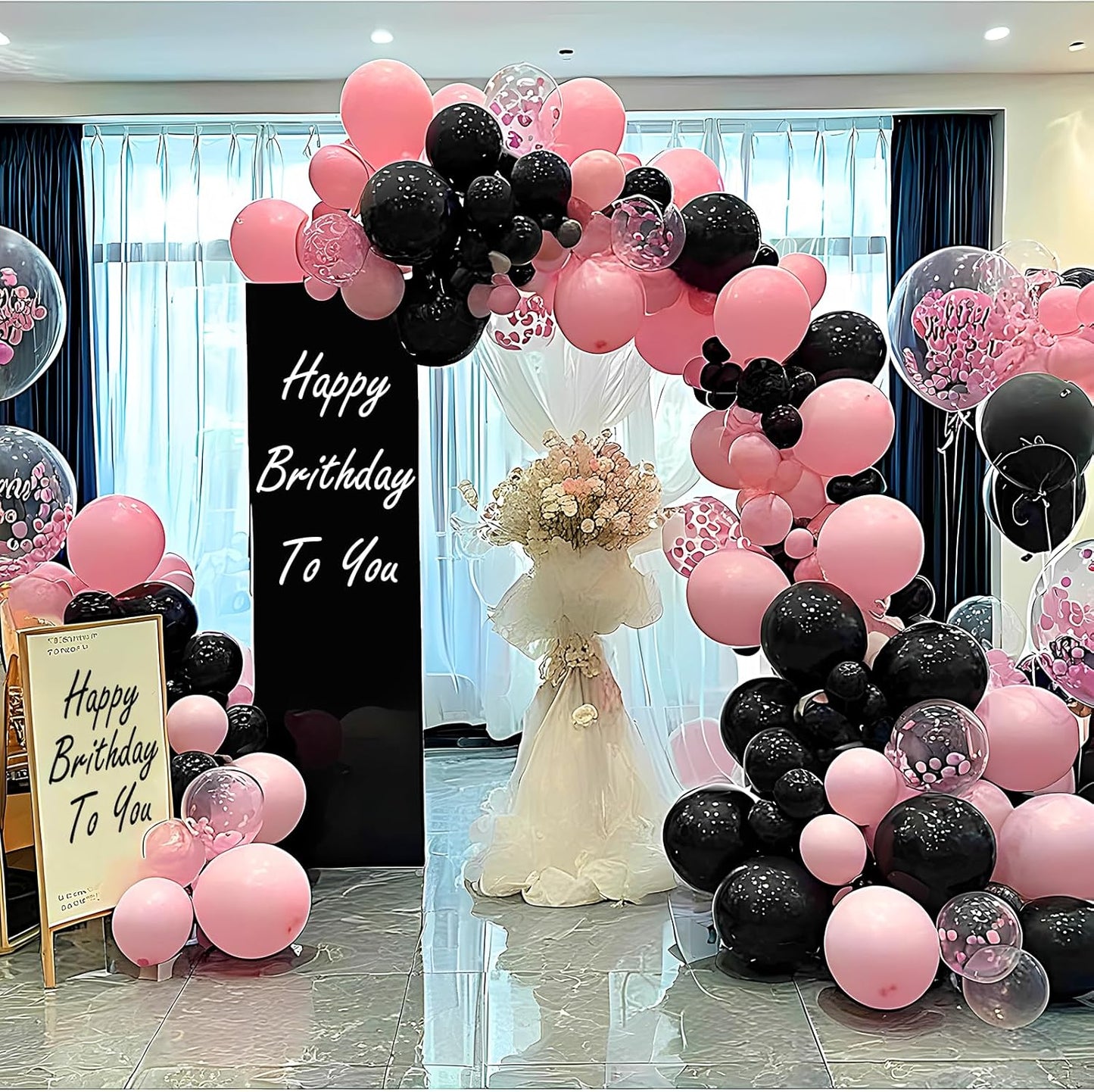 Black Balloons 100 Pack 12 Inch Black Latex Balloon for Graduation Halloween New Year Anniversary Birthday Party Decorations