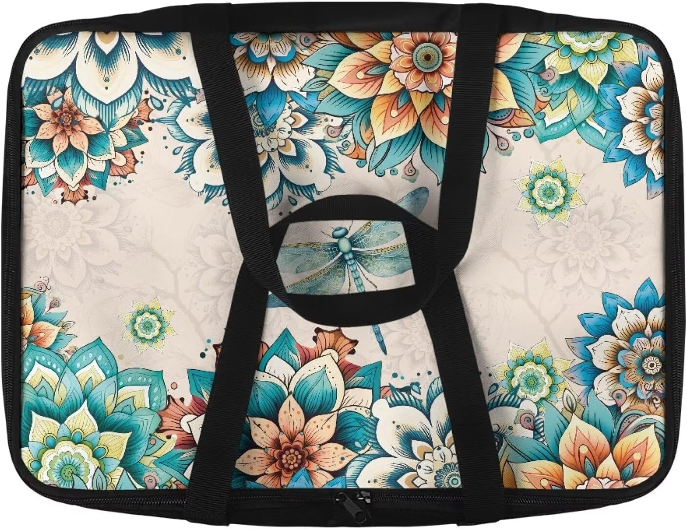 Flower Dragonfly Insulated Casserole Carriers Reusable Food Carrier Casserole Dish Carrying Case Portable Food Warmer Carrier for Hot or Cold Food Fits 11 x 15 or 9 x 13 Baking Dish