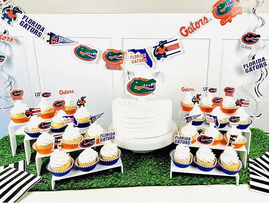 University of Florida Party Supplies for Football, Birthday Gift, Graduation Party Banner and Cake Toppers (42 Pieces) (Florida Gators)