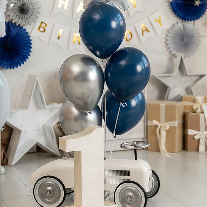 Mr. Pen- Balloons, 12 Inch, 54 Pack, Navy Blue, Party Balloons