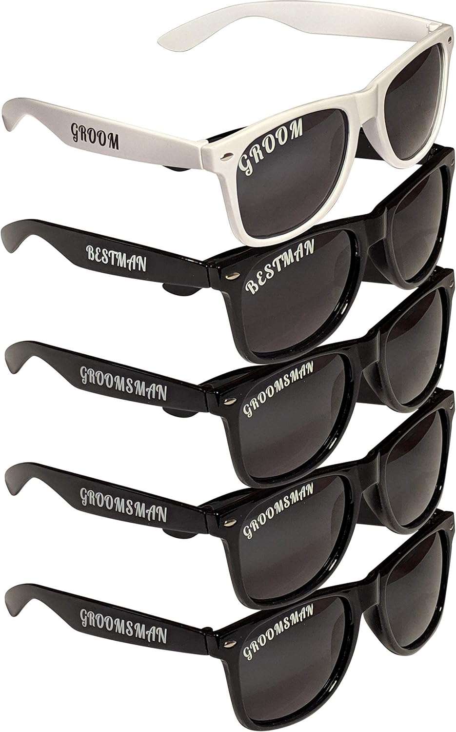 POLARIZED Bachelor Party Sunglasses Complete Set of Wedding Supplies Groom, Best Man, Groomsman