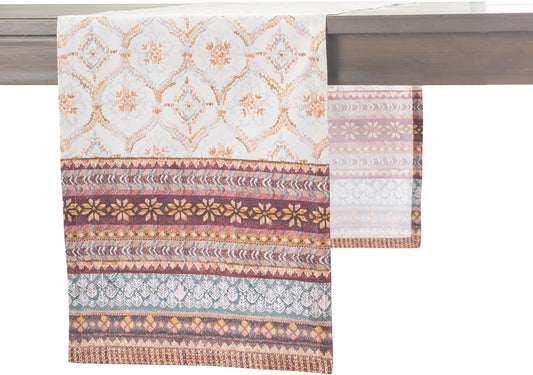 Maison d' Hermine Table Runner 100% Cotton Single Layer Table Runners 36 inches Long for Thanksgiving Christmas Decorations Home Kitchen Dining Party Wedding (Fair Isle, 14.5" x 36")