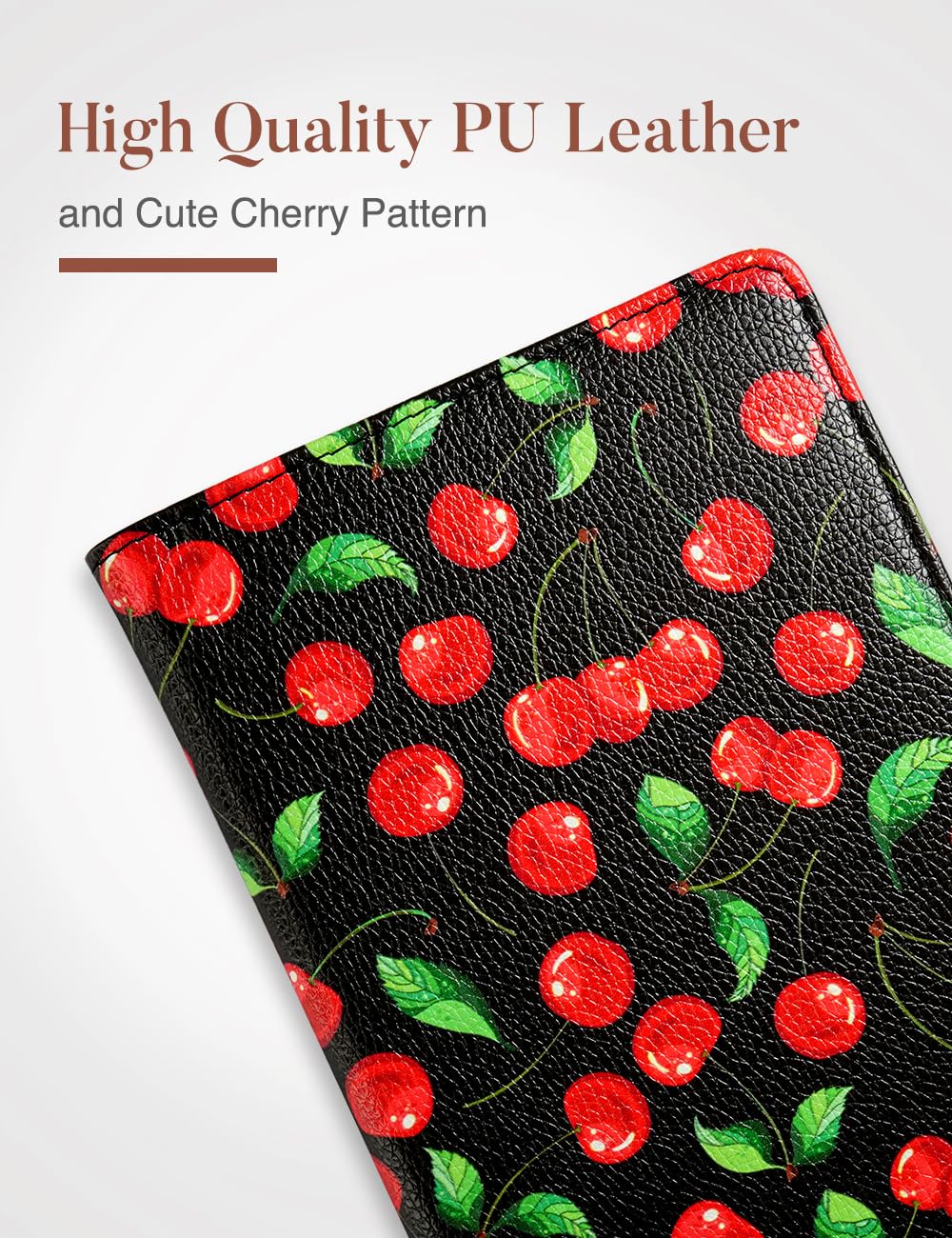 Mymazn Black Cherry Server Books for Waitress Book Waiter Book Server Booklet Restaurant Waitstaff Organizer, Serving Book Guest Check Book Holder Money Pocket Fits Server Apron