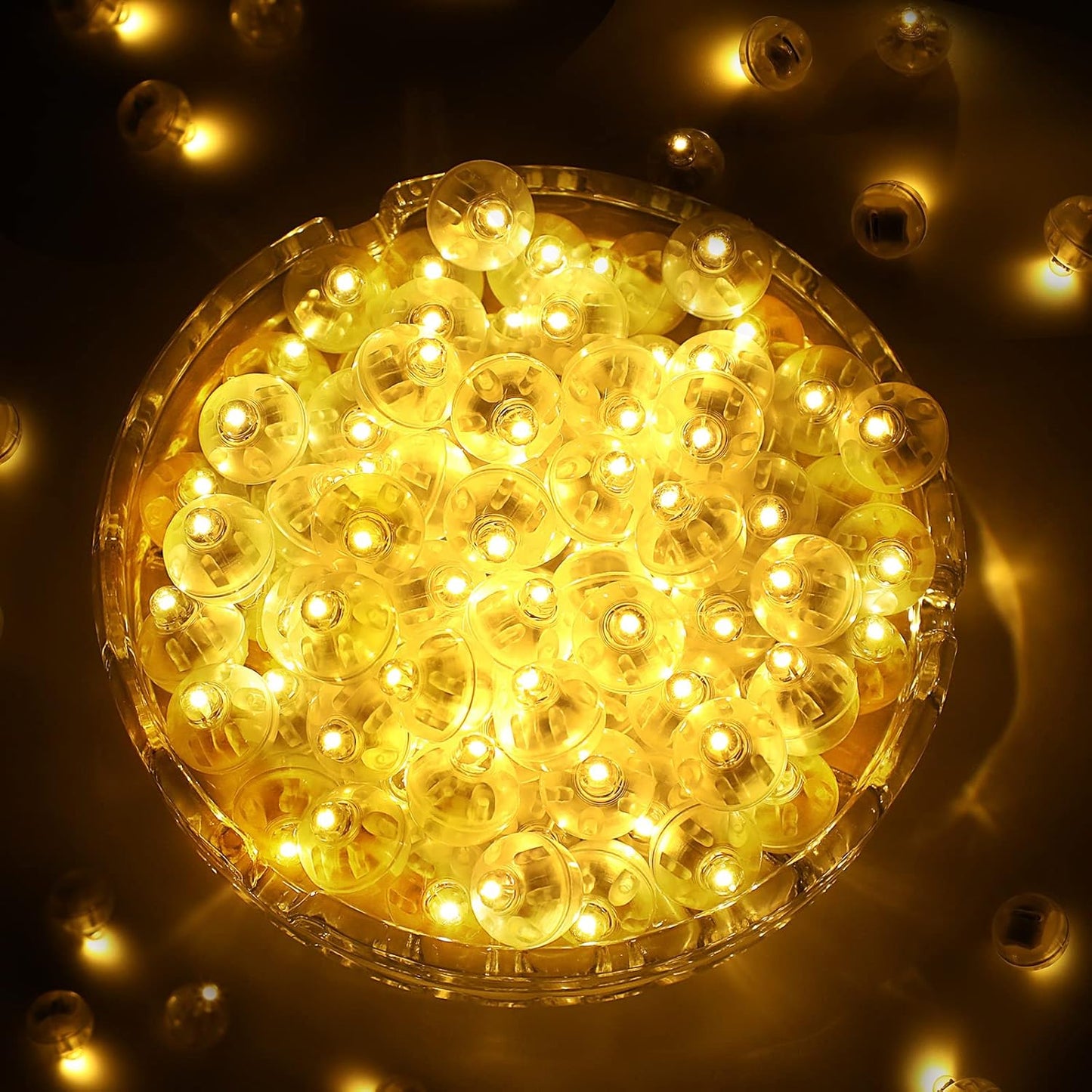 ZGWJ 100PCs Flash Mini Led Lights for Paper Lantern, Led Balloons Light up Balloons for Neon Party Lights Easter Eggs Christmas Halloween Birthday Party Wedding Decoration