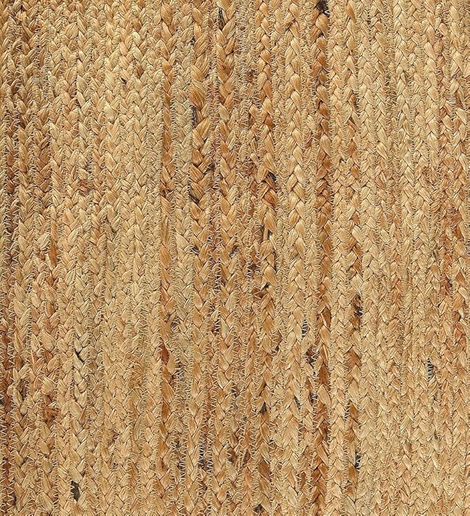Hand Woven Natural Fiber Reversible High Traffic Resistant 100% Jute Burlap Braided Table Runner Area Rug 60 Inches Long Hand Crafted Rustic Vintage Dining (Natural Jute, 14" X 60" Inch)