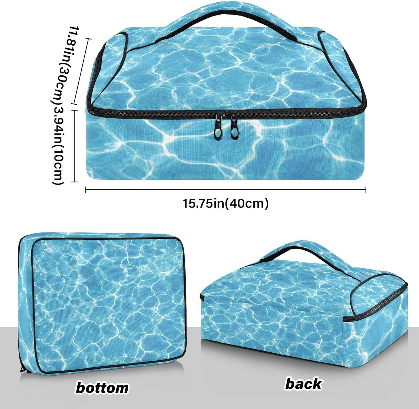 Casserole Carriers for Hot or Cold Food Reusable Casserole Dish Carrier Insulated Thermal Large Capacity Durable Perfect for Party Camping Family Gatherings Yellow Fish