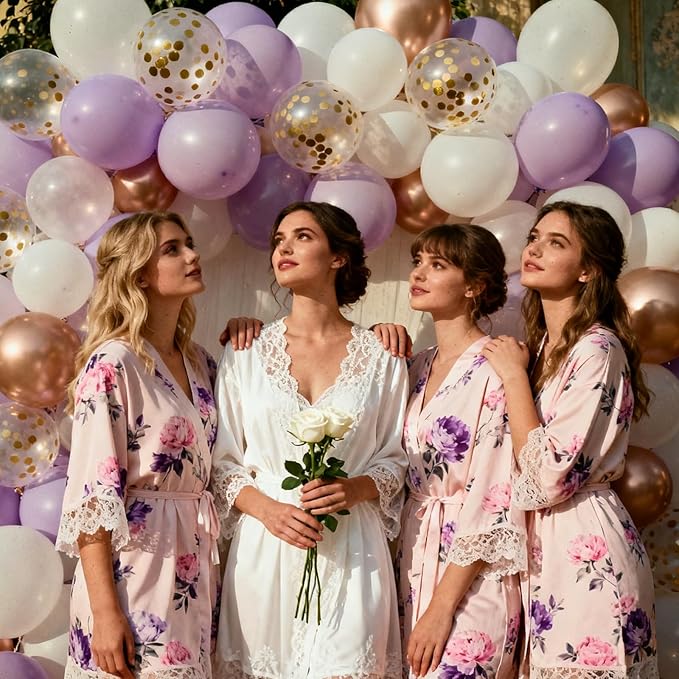 Patimate Light Purple Balloons - 100pcs 12 Inch Pastel Purple Latex Party Balloons for Baby Shower Gender Reveal Fairy Birthday Engagement Wedding Party Decorations