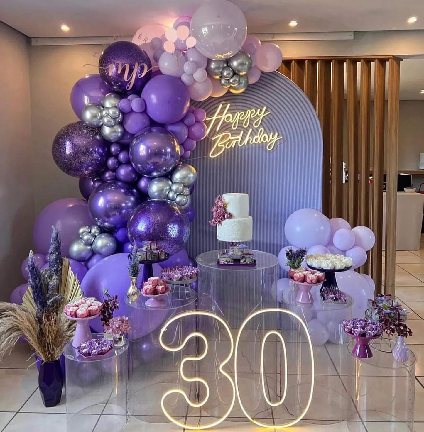 KALOR 18 Inch Purple Balloons, 10 Pcs Matte Latex Balloons Big Round Balloons for Wedding, Baby Shower, Birthday Party and Event Decoration
