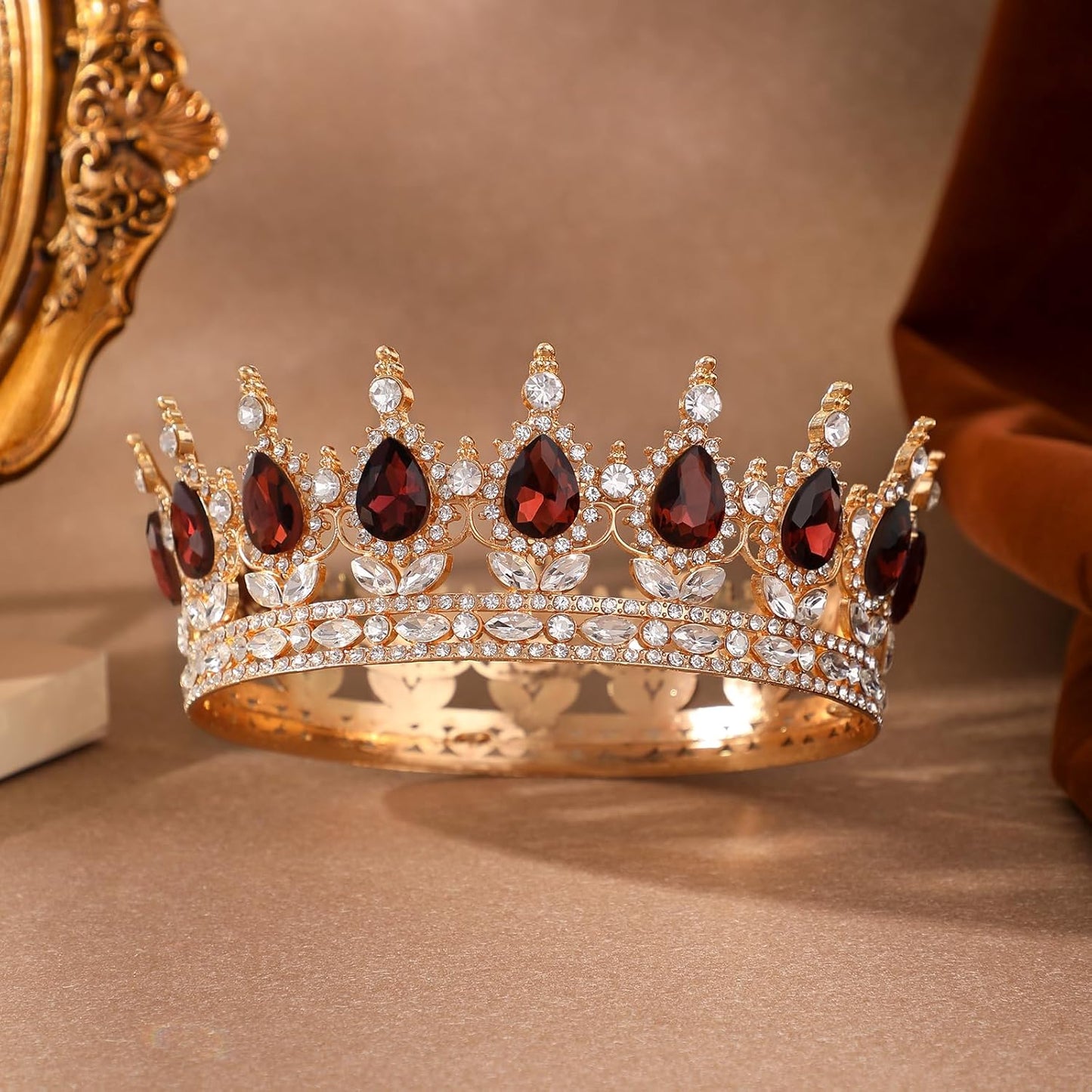 Queen Crown for Women Crystal Tiara for Girl Rhinestone Wedding Headband for Bride Hair Accessories for Costume Birthday Party Prom Gifts
