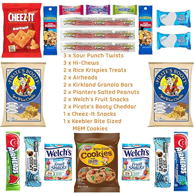 Hangry Kits Get Well Soon Basket For Men, Boys, Women & Girls - Send A Get Well Soon Basket, Sick Care Package To An Unwell Friend Or Loved One In Hospital, After Surgery & Recovery. (Get Well Soon 2)