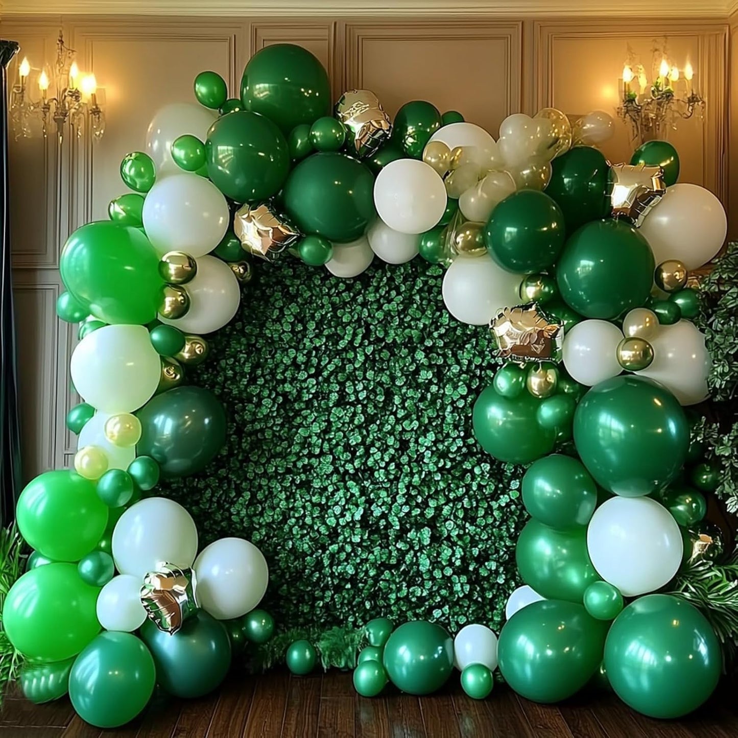 Green Latex Balloons, 100pcs 12 inches Dark Green Round Helium Balloons for or Dark Green Themed Wedding Graduation Anniversary Birthday Party Backdrop Decorations